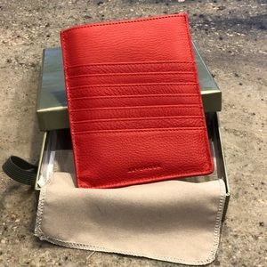 Levenger leather passport wallet